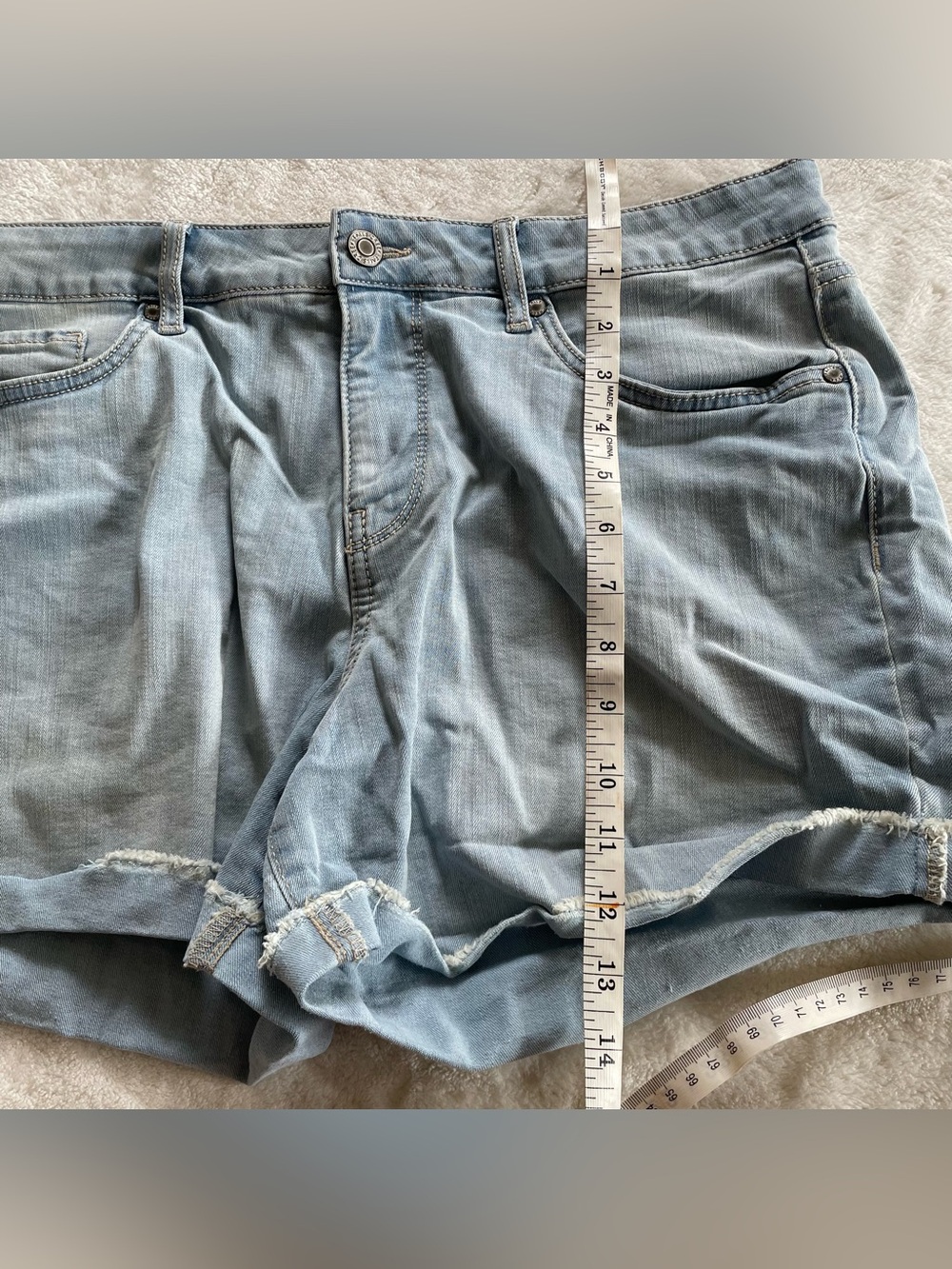 Falls Creek Light Denim Shorts size 14 - Picture 10 of 11